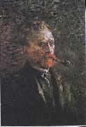 Vincent Van Gogh Self Portrait with Pipe Germany oil painting artist